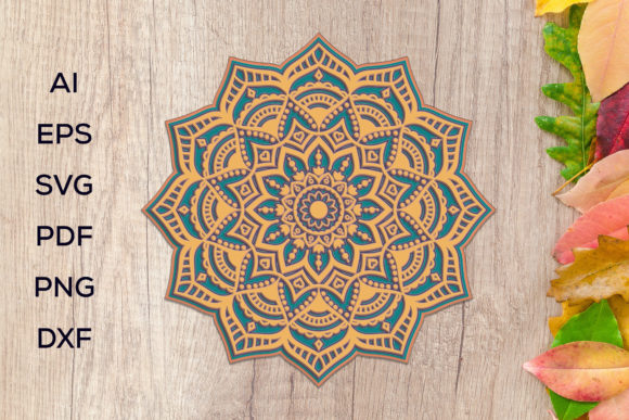 Download 3D Layered Mandala Art &ndash; SVG - Man Collection