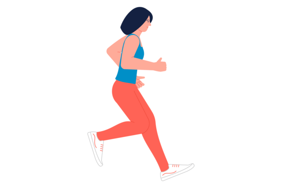 Download Athletic Woman Jogging. Person Training - Man Collection