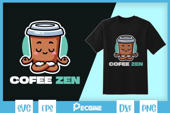 Download Coffee Zen Funny Latte Yoga SVG - Yoga Collection