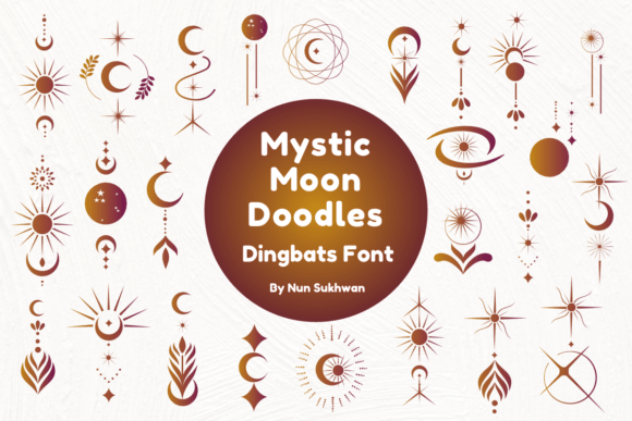 Download Mystic Moon Doodles - Premium Resources
