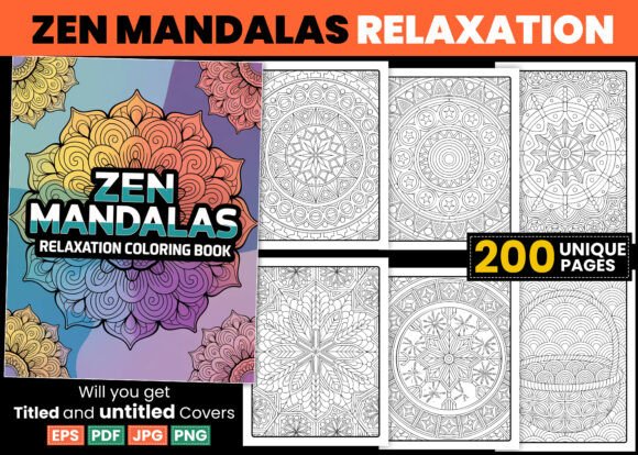 Download Zen Mandalas Coloring Pages Relaxation - Man Collection