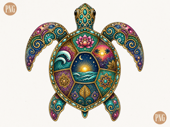 Download Mandala Sea Turtle PNG | Boho Ocean Flor - Man Collection