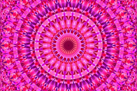 Download Pink Seamless Mosaic Mandala Pattern - Man Collection