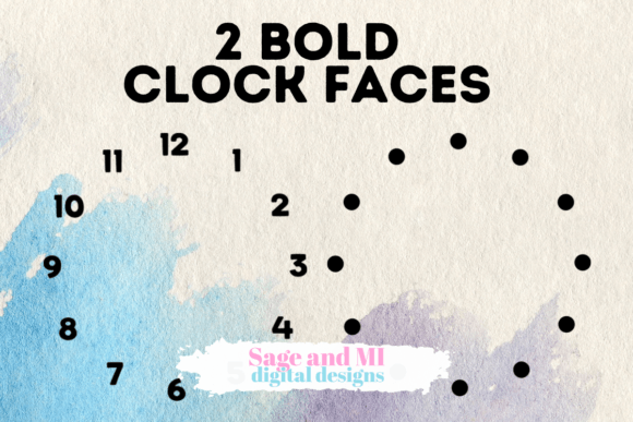 Download 2 Clock Faces on Transparent Backgrounds - Faces Collection