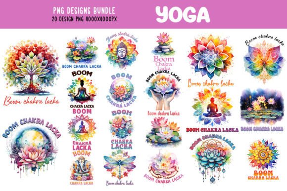 Download Yoga Zen Flower Boom Chakra Bundle - Yoga Collection