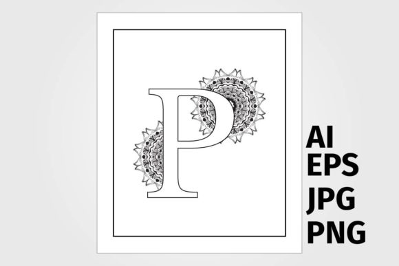 Download Letter with Mandala Design - Man Collection