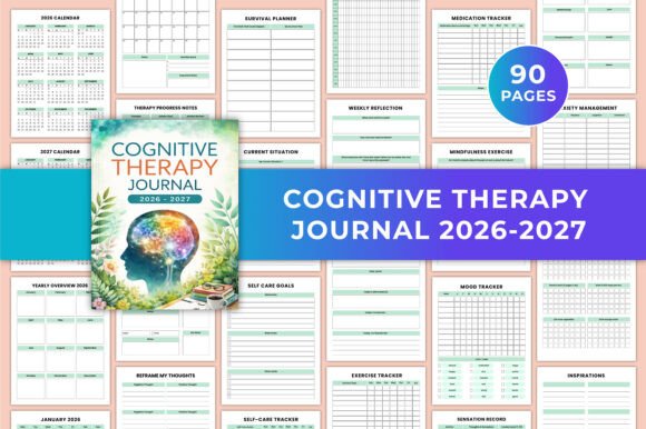Download Cognitive Therapy Journal 2026-2027 KDP - Therapy Collection