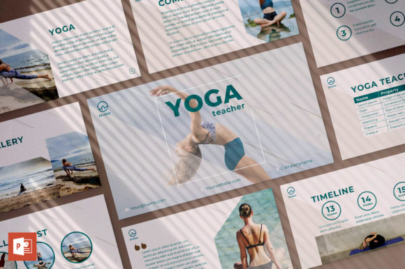 Download Yoga Instructor PowerPoint Template - Yoga Collection