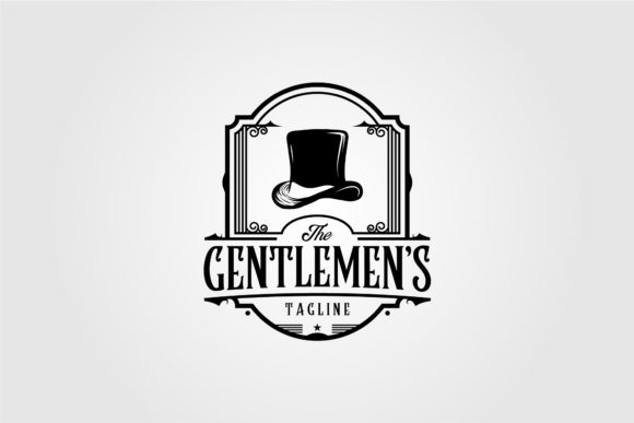 Download Vintage Gentlemen Logo Vector Design - Premium Resources