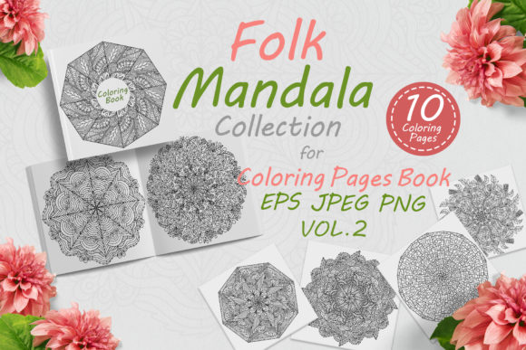 Download Mandalas with Folk Style Ornaments Vol-2 - Man Collection