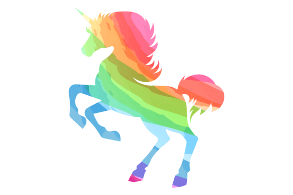 Download Rainbow Unicorn Silhouette. Magic Logo. - Magic logo Collection