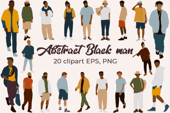 Download Black Man Clipart. Abstract People - Man Collection