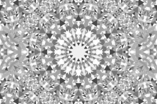 Download Seamless Grey Triangle Mandala Pattern - Man Collection