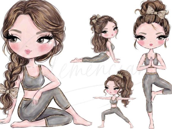 Download Yoga Girl Clipart PNG Fitness Girl - Yoga Collection