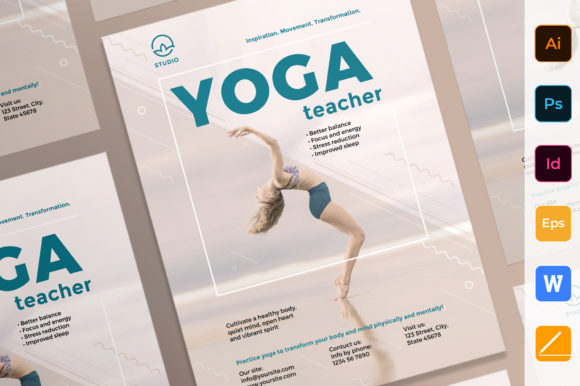 Download Yoga Instructor Poster Template - Yoga Collection