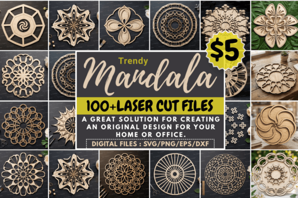 Download Trendy Mandala Cut Laser Cut SVG Bundle - Man Collection